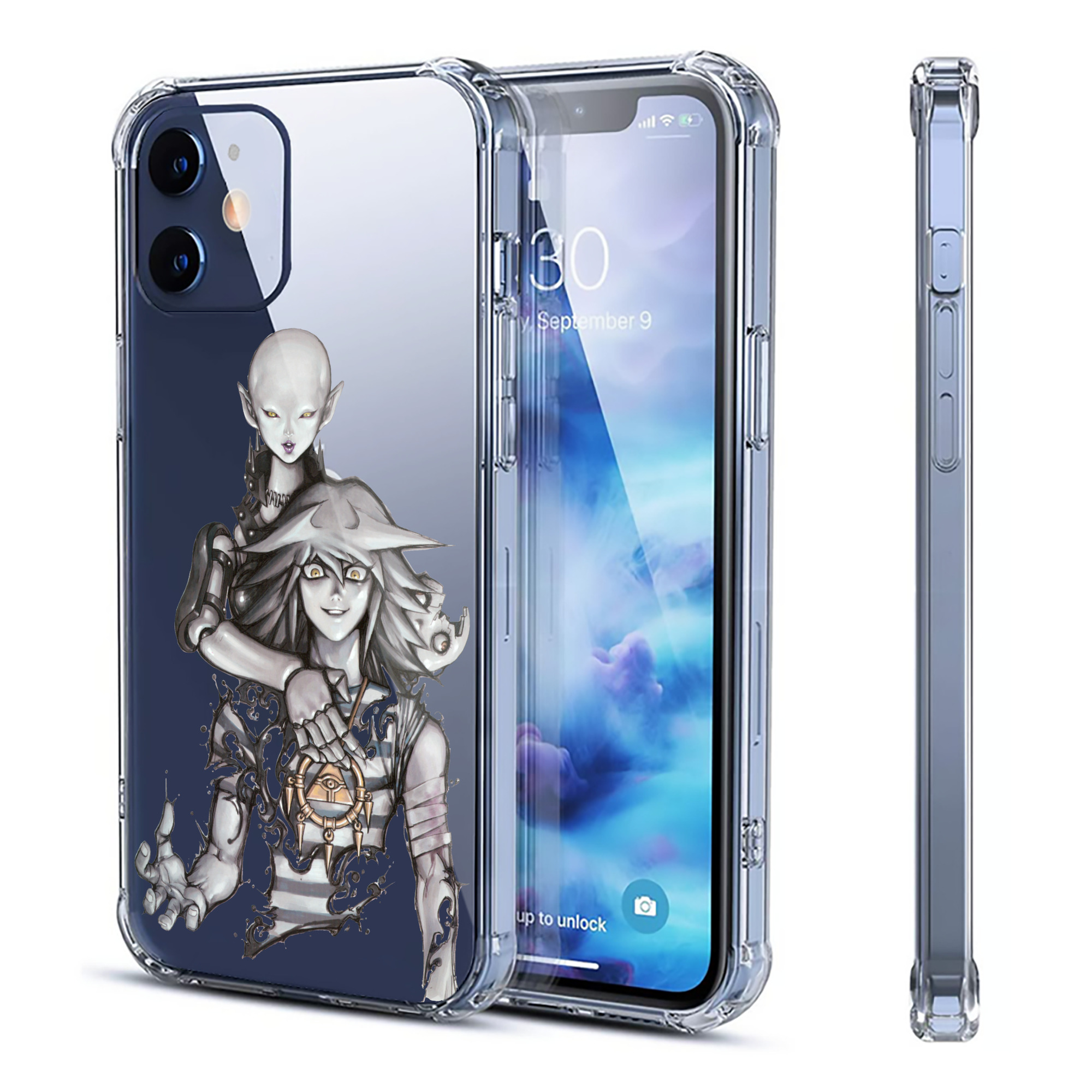 （画像用） 遊☆戯☆王 Yu-Gi-Oh! 【iPhone 12シリーズ対応】透明スマホケース（クリアソフトケース）